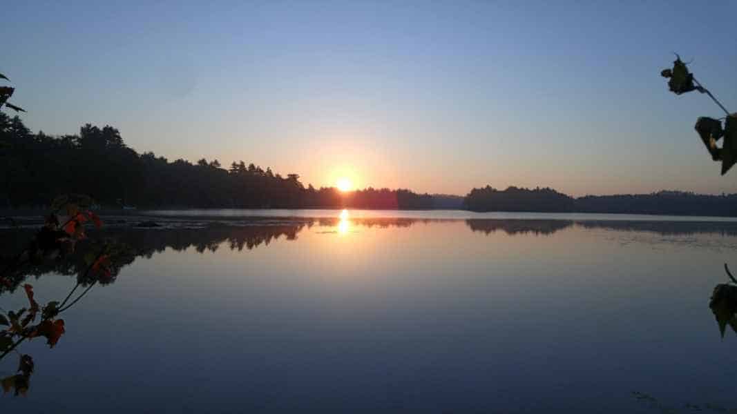 Sunset at The Lake in Barrington, New Hampshire