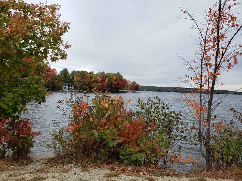 Fall Foliage at Bow Lake in New Hampshire