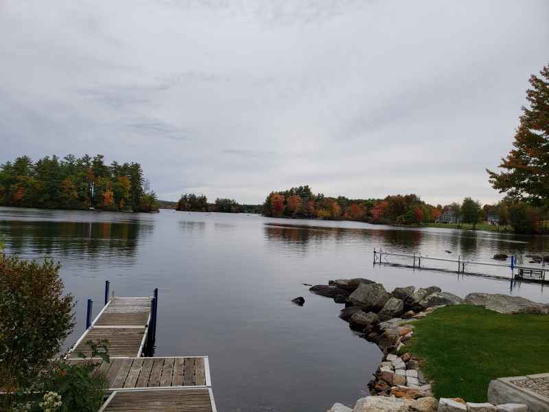 Fall Foliage at Bow Lake in New Hampshire